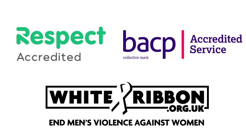 Respect Accredited, BACP Accredited, White Ribbon Accredited